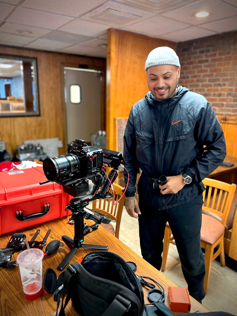 Klasico working with a cinema camera