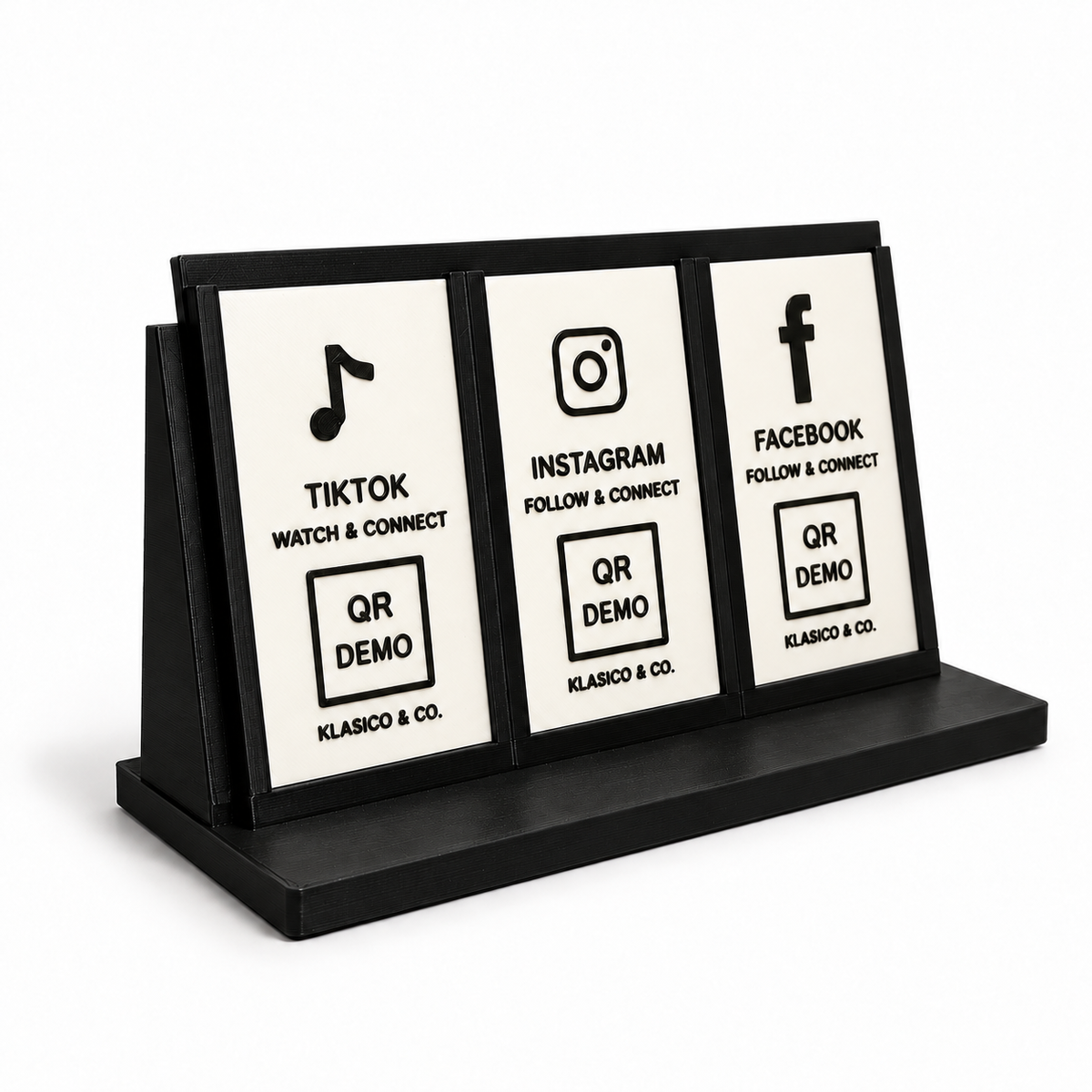 Trio Custom QR + NFC Display Stand