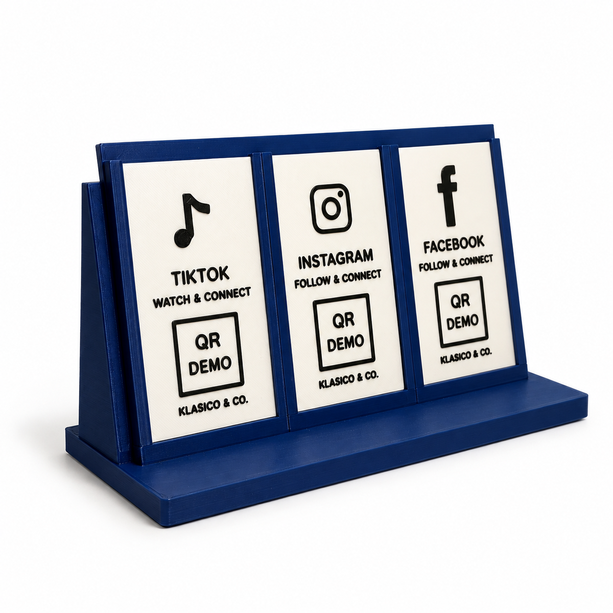 Trio Custom QR + NFC Display Stand