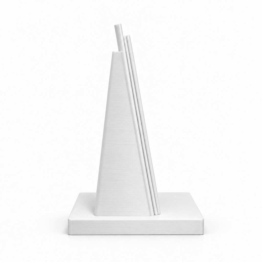 Portrait Custom QR + NFC Display Stand