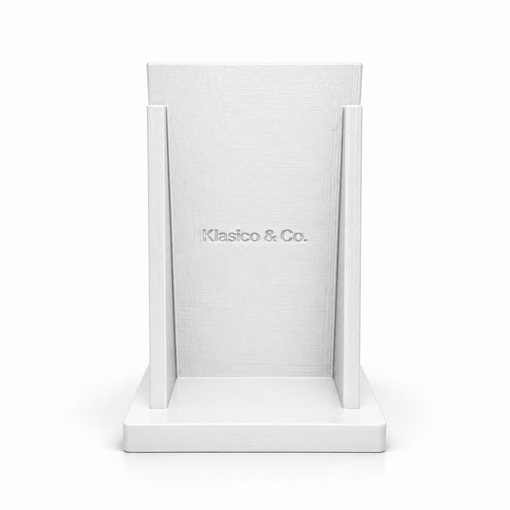 Portrait Custom QR + NFC Display Stand